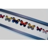 Callicore set Colorful Blue Orange Butterflies Framed Taxidermy Display