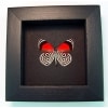 Framed 88 Butterfly Diaethria clymena moonlight Display