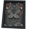 Gothic White Butterfly Black Roses Idea hypermnestra Real Framed Taxidermy Display