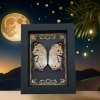 Real Mother Of Pearl Butterfly Gothic Night Sky Stars Salamis parhassus Framed Taxidermy Display