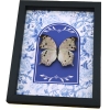 Mother Of Pearl Butterfly Blue Chintz Salamis parhassus Framed Taxidermy Display