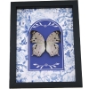 Mother Of Pearl Butterfly Blue Chintz Salamis parhassus Framed Taxidermy Display
