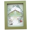 Real Framed Luna Moth Sage Green Ferns Actias luna Resting Taxidermy Display