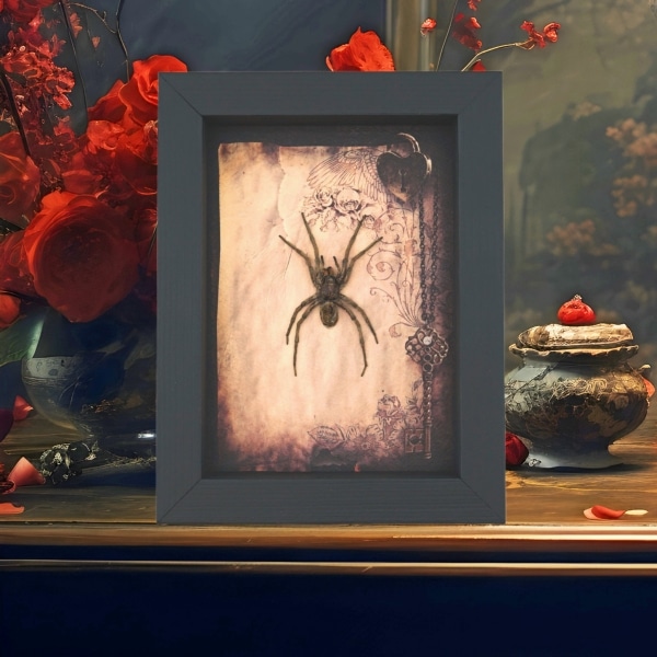 Real Framed Huntsman Spider Taxidermy Gothic Old World Heteropoda species