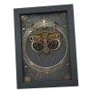 Deroplatys desiccata female verso Steampunk Praying Mantis Dead Leaf Insect Framed Taxidermy Display