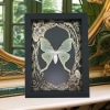 Real Luna Moth Framed Taxidermy Gold Foil Art Nouveau Actias luna