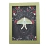 Framed Luna Moth Gothic Black Roses Actias luna Resting Framed Taxidermy Sage Green Display