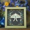 Real Luna Moth Gothic Ravens Actias luna Resting Framed Taxidermy Sage Green