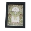 Luna Moth Art Nouveau Actias luna Female Resting Real Framed Taxidermy Display