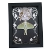 Real Framed Luna Moth Silver Foil Owls Moon Art Nouveau Actias luna Resting Taxidermy Display