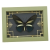 Battus crassus Butterfly Art Deco Real Framed Taxidermy Sage Green Display