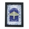 Real Framed Luna Moth French Blue White Actias luna Resting Taxidermy Display