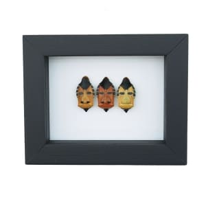 Real Man Face Beetle Collection Catacanthus incarnatus Framed Beetles Taxidermy Classic Black Display