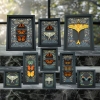 Real Framed Butterflies Moths Insects Gothic Ravens Taxidermy Display