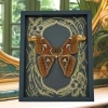 Real Atlas Moth Attacus atlas Male Art Nouveau Framed Taxidermy Display